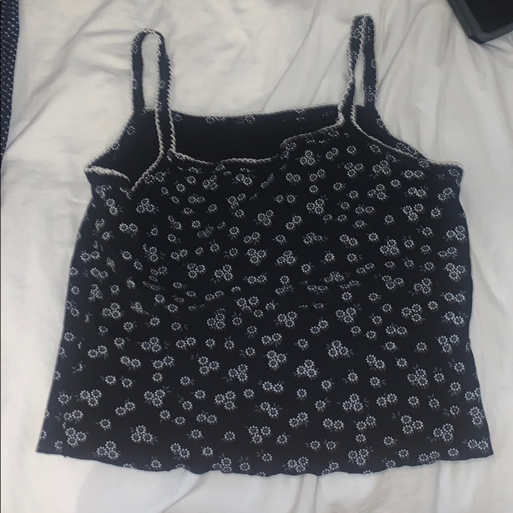 thrifted cropped tank top